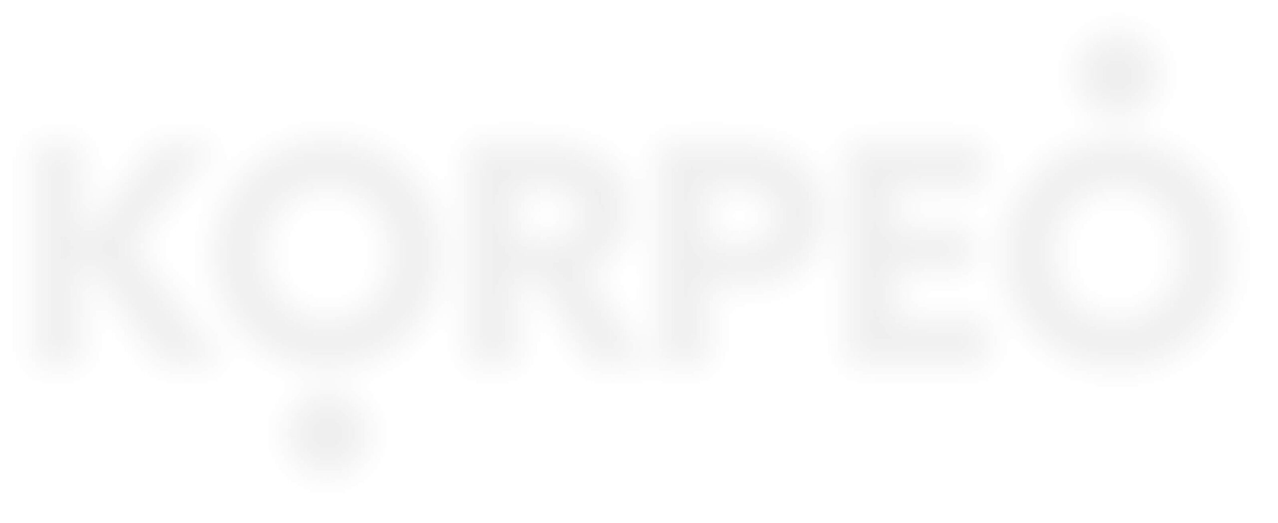 Korpeo-Logo als dezenter, leicht sichtbarer Schatten im Hintergrund, symbolisiert Corporate Design auf subtile Weise