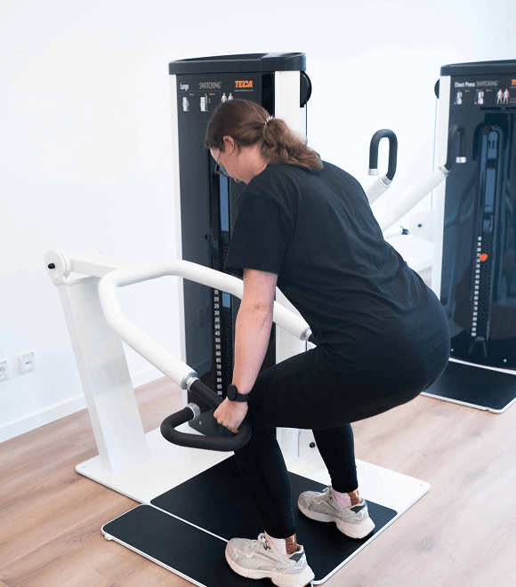 Physiotherapeutin bei gezieltem Training – professionelle Betreuung in Rabenau.