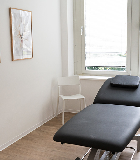 Behandlungsraum in der Physiotherapiepraxis in Offenbach