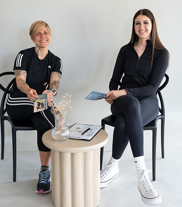 Studioleitung Eva Hengster in einer Gesundheitsberatung im Standort Allendorf